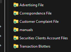 Inside FHC Compliance Folder